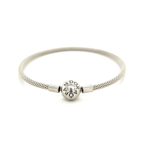 Pandora Mesh Round Clasp Bangle - Picture 1 of 3